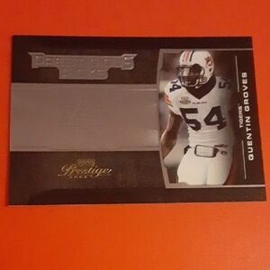 #'d Prestige 2008 Football Card